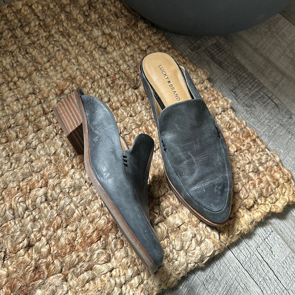 Lucky Brand Margarete Leather Mules